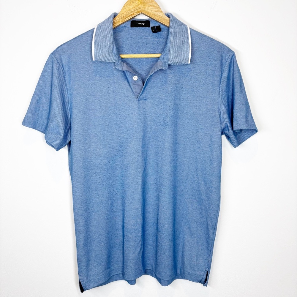 Theory Blue Polo Shirt